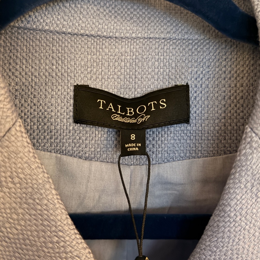 Talbots Gray Textured Blazer Jacket - image 3